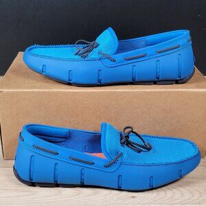 Swims Shoes Mens 9 Blue Black Orange Moccasin Driving Loafers‎ Water Beach